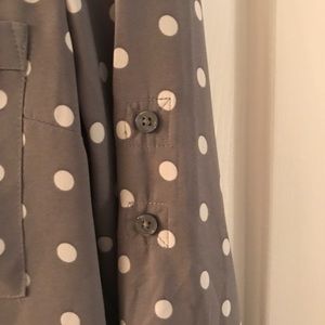 Express Tops - Polka dot button down shirt Express Tops - Polka dot button down shirt